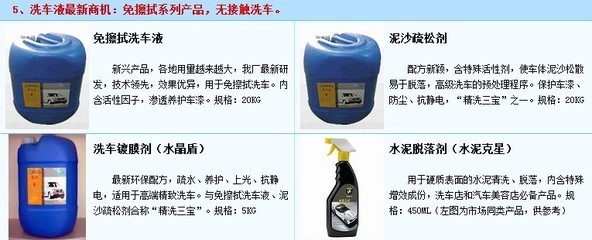 泥沙疏松劑、水泥克星及車用清洗劑生產配方技術轉讓